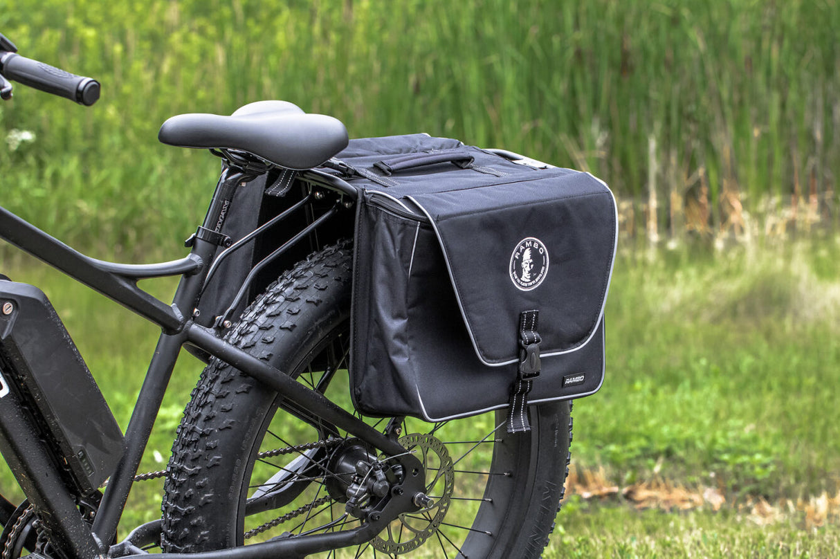 Rambo Double Saddle Accessory Bag-Black