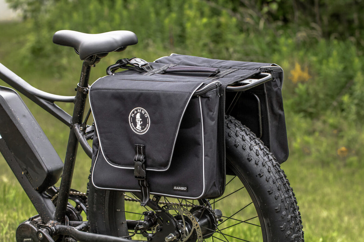 Rambo Double Saddle Accessory Bag-Black