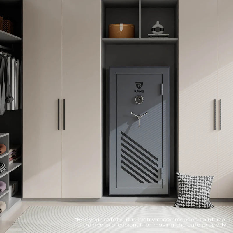 RPNB 30-Gun Large Fireproof Biometric Fingerprint Gun Safe for Pistols and Rifles RPFS30