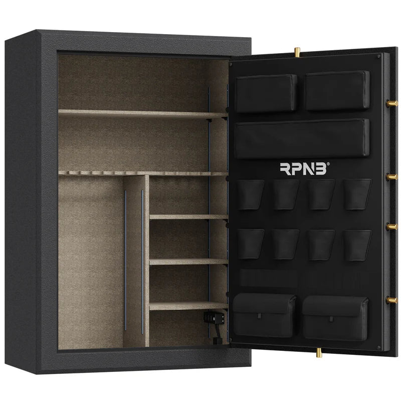 RPNB 45-Gun Large Fireproof Biometric Fingerprint Gun Safe for Pistols and Rifles RPFS45