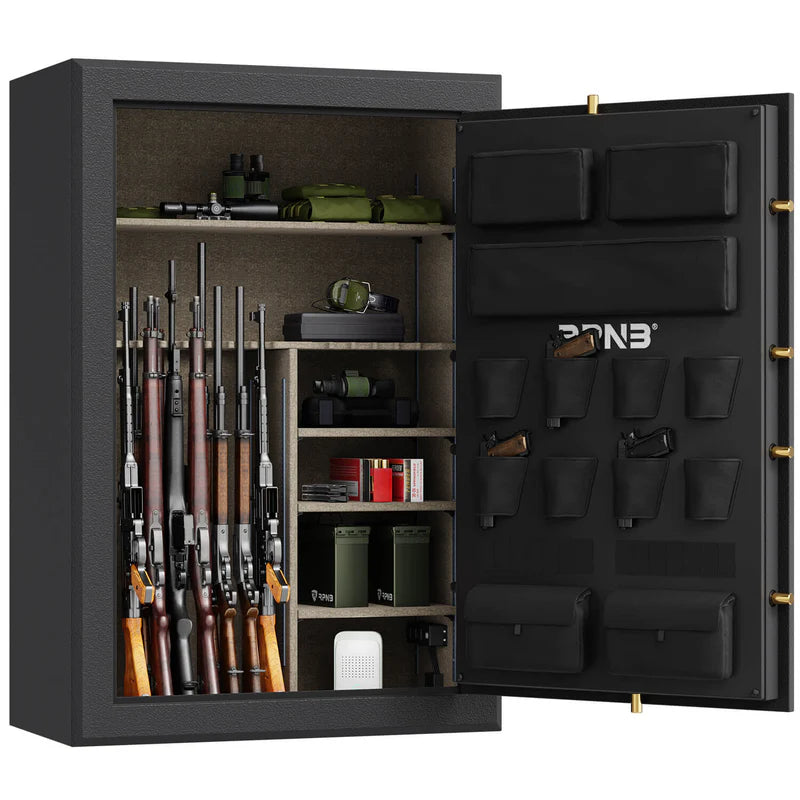 RPNB 45-Gun Large Fireproof Biometric Fingerprint Gun Safe for Pistols and Rifles RPFS45