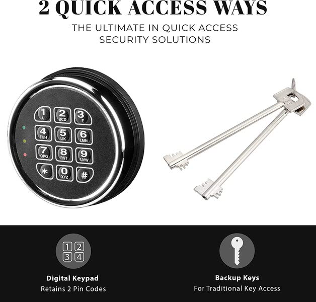 Barska AX13616 Keypad Fireproof Jewelry Safe White