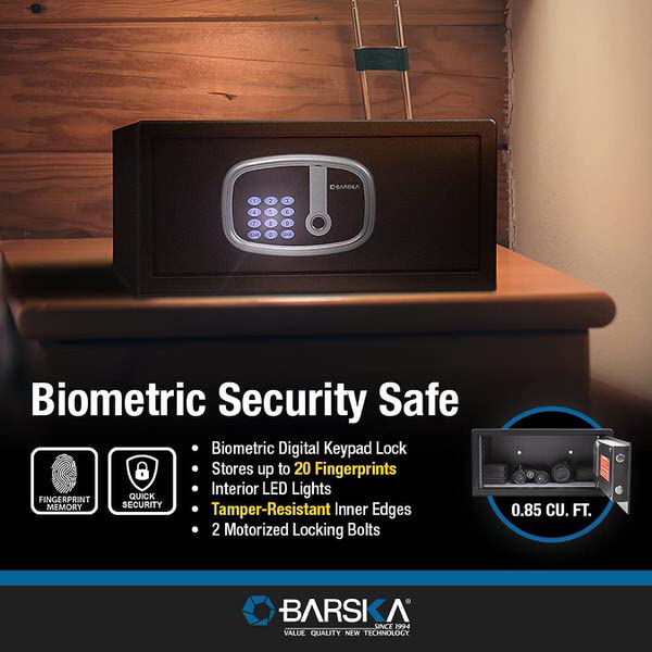 Barska AX13632 Digital Keypad Fingerprint Safe