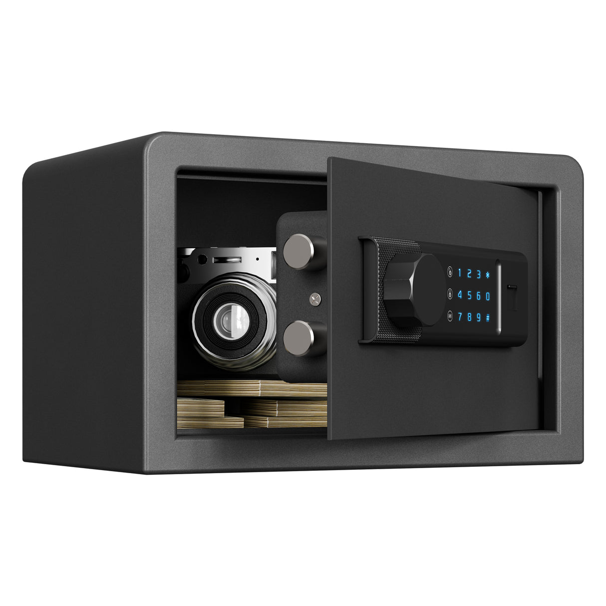 RPNB Biometric Home Safe with Fingerprint Digital Lock for Cash & Jewelry RP20FSA