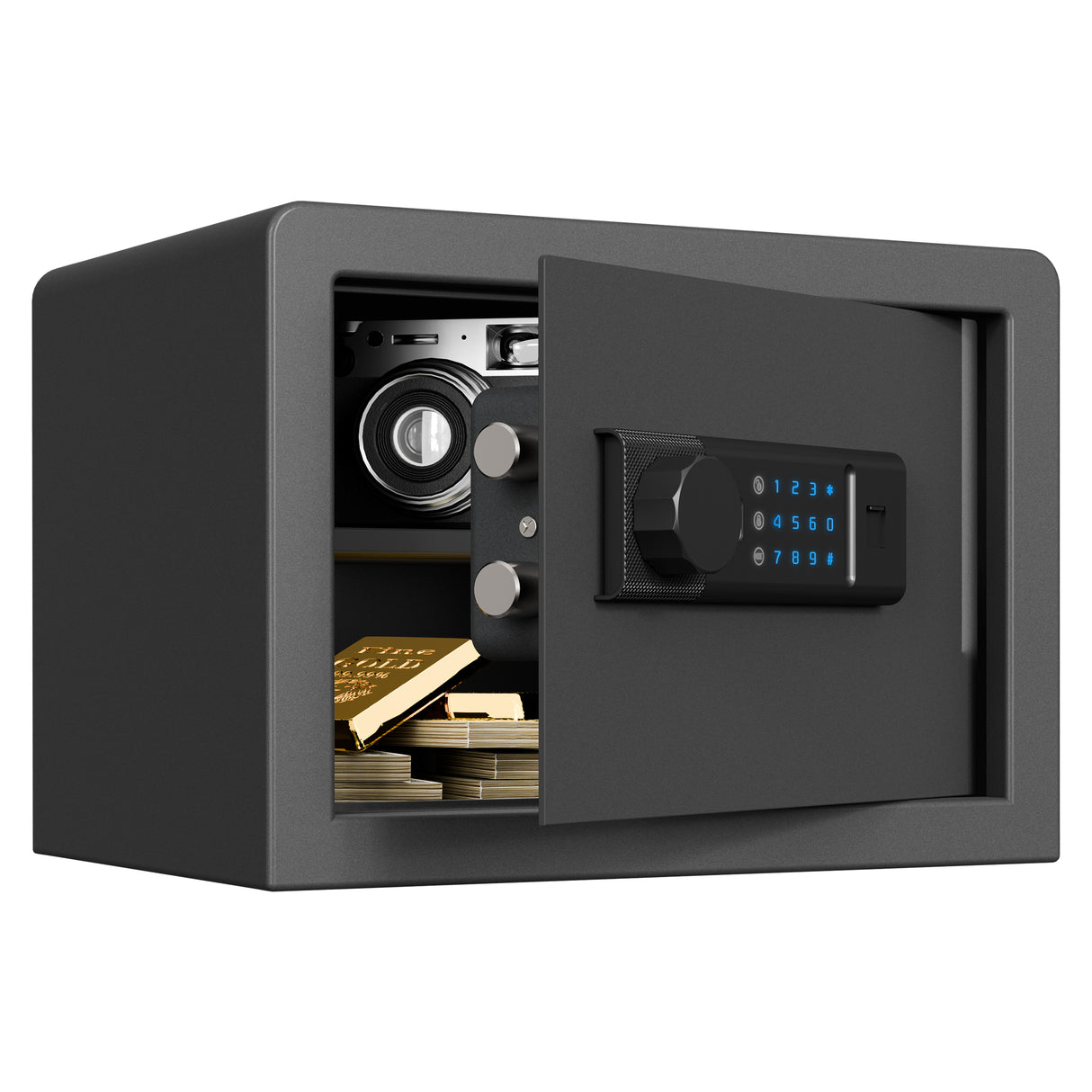RPNB Biometric Home Safe with Fingerprint Digital Lock for Cash & Jewelry RP25FSA