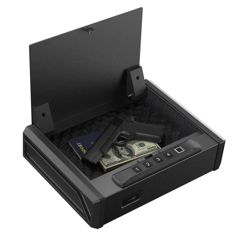 RPNB Pistol Safe with Biometric Fingerprint Lock for 2 Pistols RP19001F