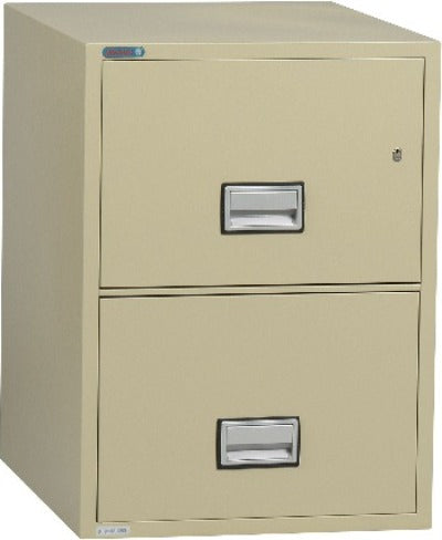 Phoenix Safe LTR2W25 Vertical 25 Inch 2-Drawer Letter Fire and Water Resistant File Cabinet