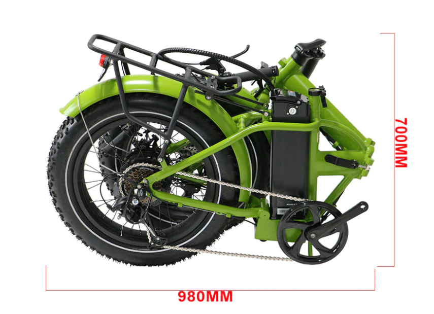 Eunorau E-FAT-MN Folding Fat Tire Electric Bike 48V 500W