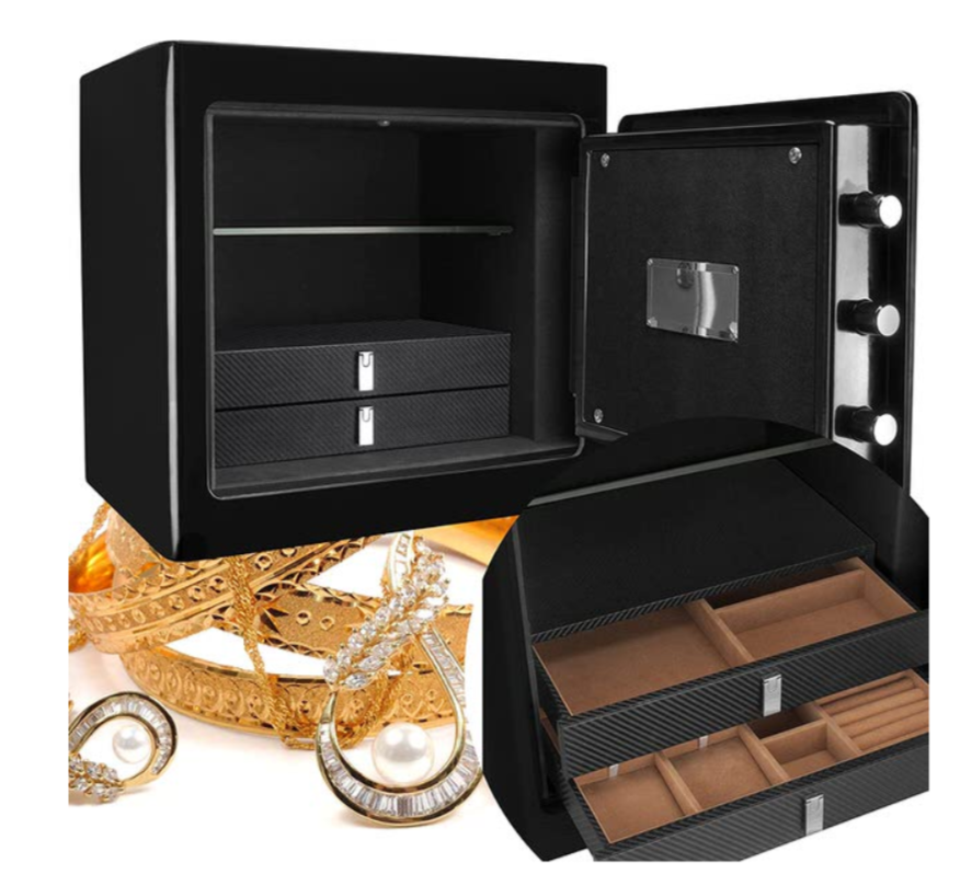 Barska AX13106 Black Jewelry Safe V2