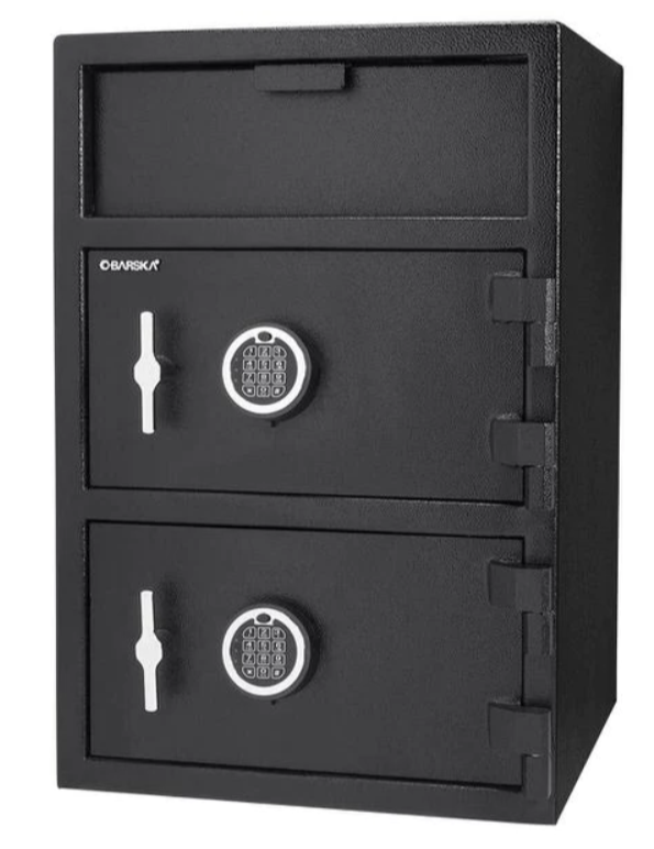 Barska AX13312 Two Lock Keypad Depository Safe