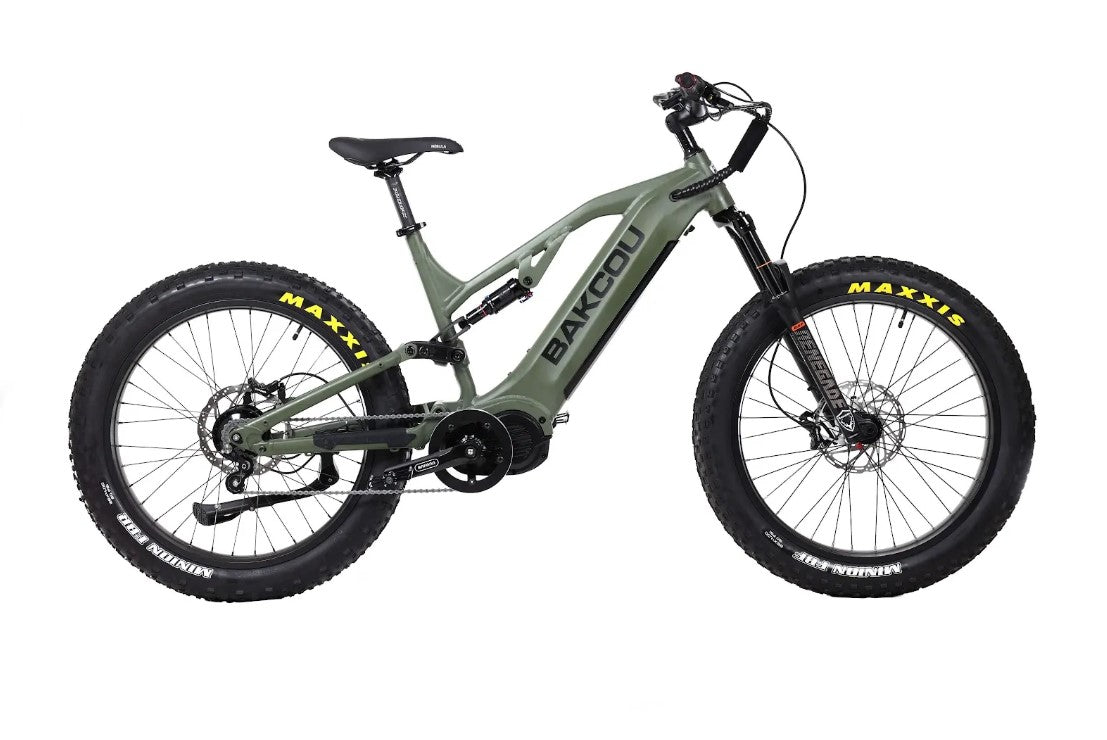 Bakcou Scout Jager Full Suspension Fat Tire Electric Bike