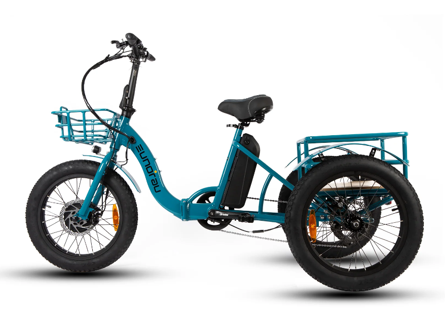Eunorau NEW-TRIKE Step Through Fat Tire Folding Electric Trike