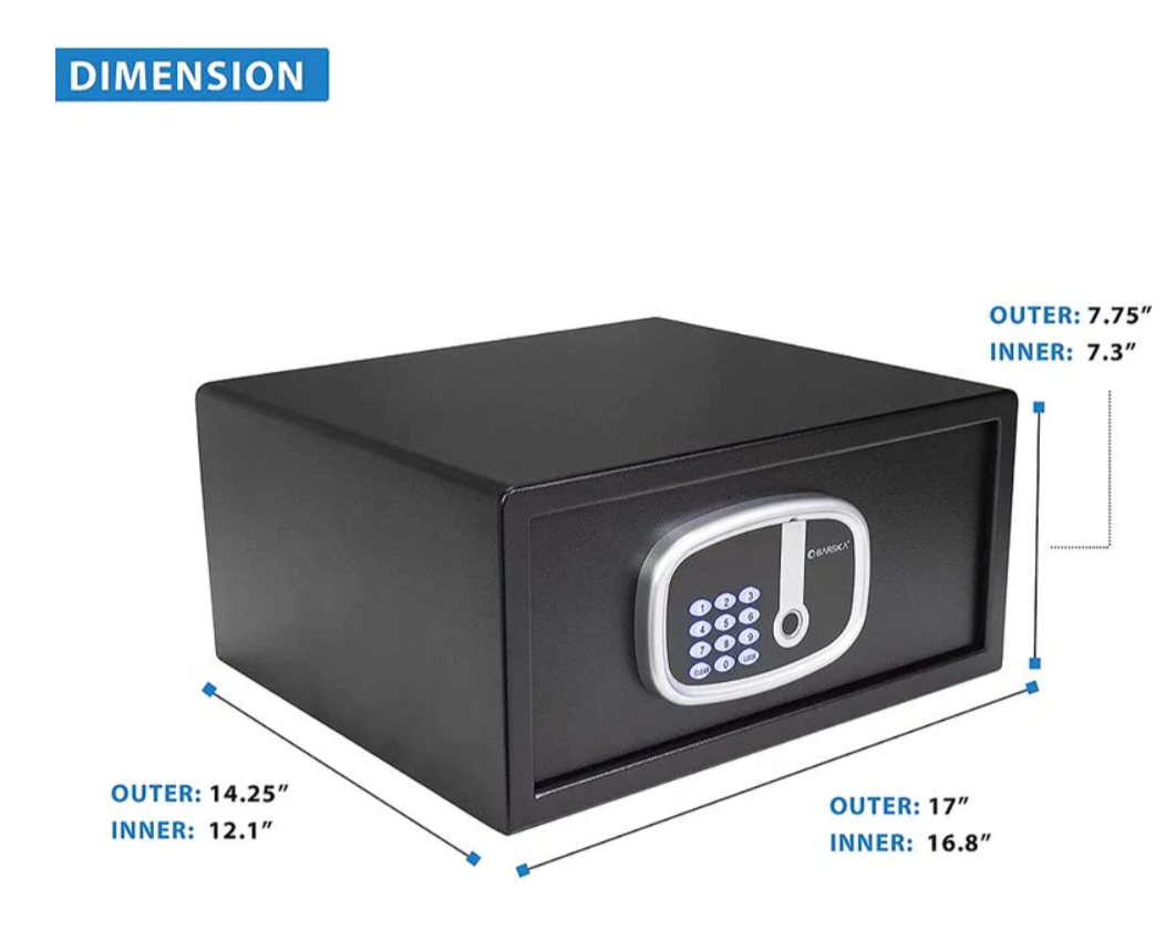 Barska AX13632 Digital Keypad Fingerprint Safe