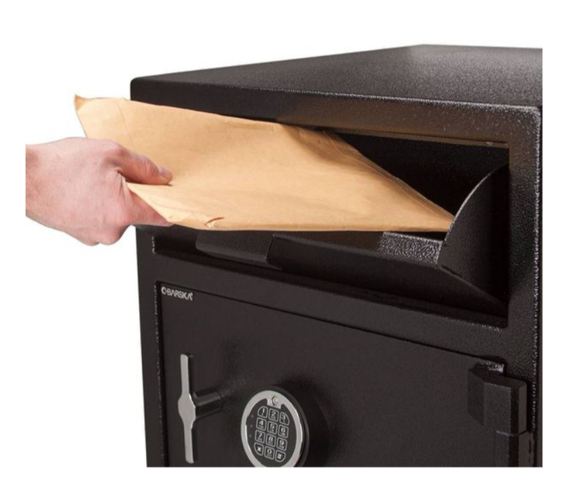 Barska AX13312 Two Lock Keypad Depository Safe