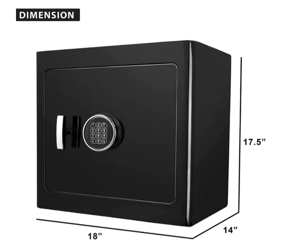 Barska AX13106 Black Jewelry Safe V2