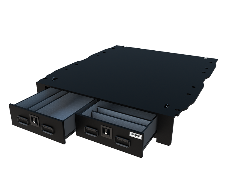 TruckVault Chevrolet Silverado All Weather Standard-Height 2 Drawer (2019-2022)