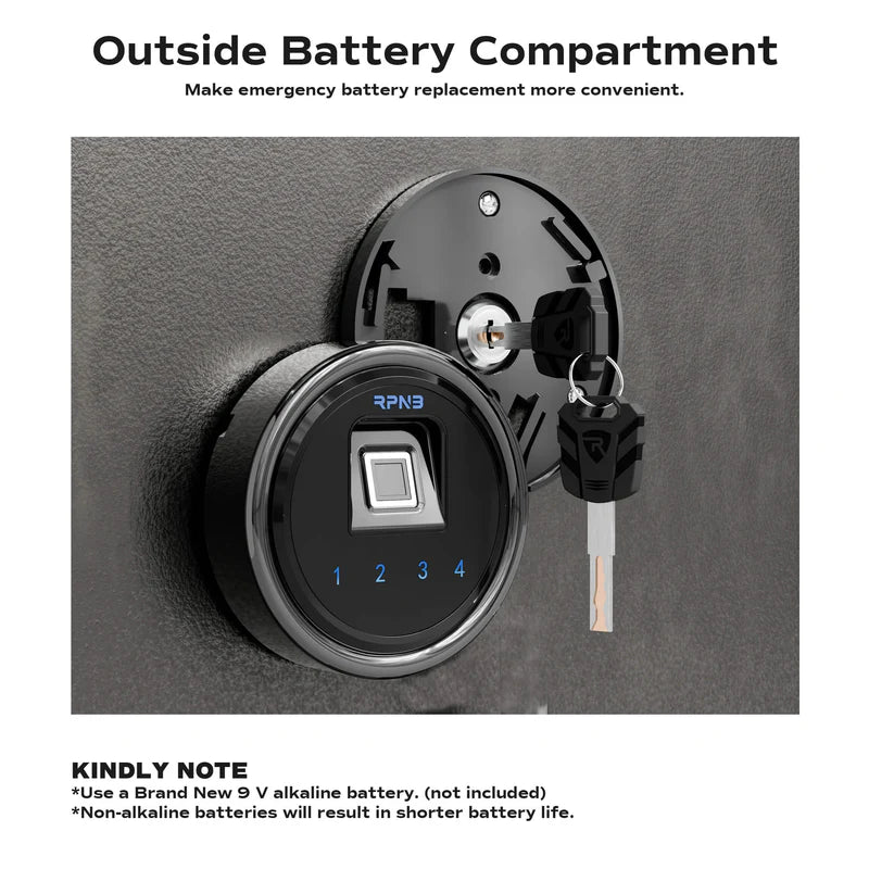 RPNB Retro Style Biometric Home Safe RPFV45