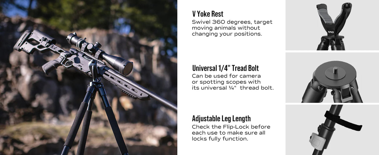 RPNB Adjustable Black Shooting Tripod HTB-1