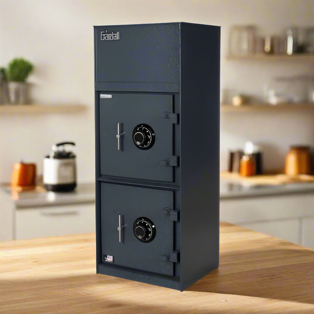 Gardall BL1337KK Back Loading Heavy Duty Double Door Depository Safe