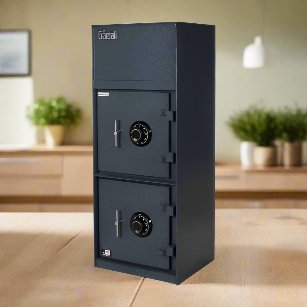 Gardall BL1337CK/KC Back Loading Heavy Duty Double Door Depository Safe