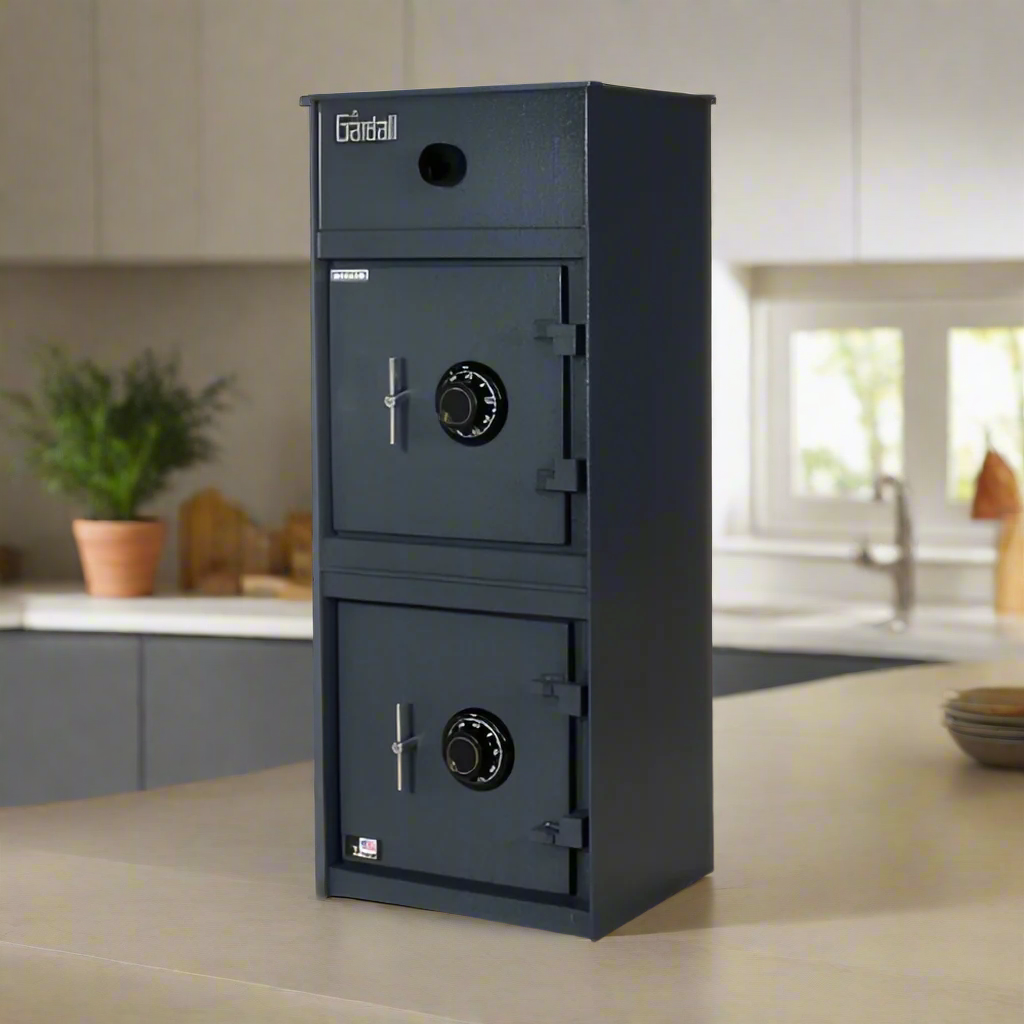 Gardall RC1237KK Rotary Chamber Heavy Duty Double Door Depository Safe