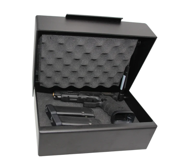 V-Line Brute XD Tactical Heavy Duty Large Handgun Safe with Heavy Duty Lock Cover 1394-S FBLK XD