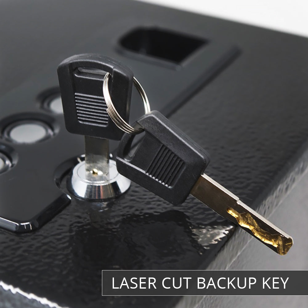 Stealth Biometric Handgun Hanger Safe Quick-Access Security Box