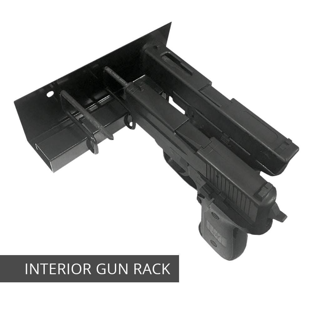 Stealth Biometric Handgun Hanger Safe Quick-Access Security Box