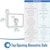 Barska AX11556 Top Opening Biometric Safe