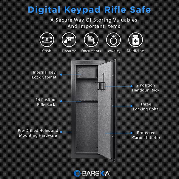 Barska AX13328 Keypad Rifle Safe