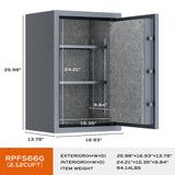 RPNB 2.12 Cubic Feet Deluxe Biometric Fireproof Safe RPFS66