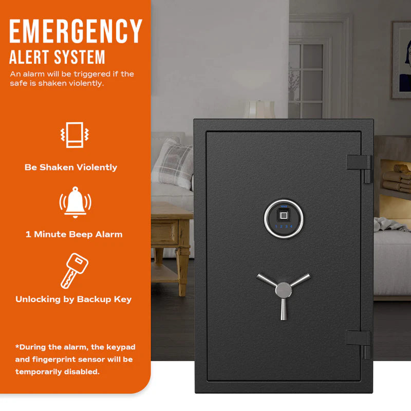 RPNB 2.12 Cubic Feet Deluxe Biometric Fireproof Safe RPFS66