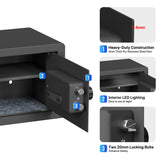 RPNB Biometric Home Safe with Fingerprint Digital Lock for Cash & Jewelry RP25FSA