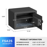 RPNB Biometric Home Safe with Fingerprint Digital Lock for Cash & Jewelry RP25FSA