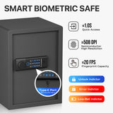 RPNB Biometric Home Safe with Fingerprint Digital Lock for Cash & Jewelry RP50FSA