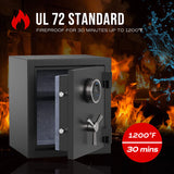 RPNB 0.84 Cubic Feet Deluxe Biometric Fireproof Safe RPFS40