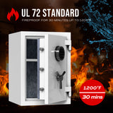 RPNB Digital Keypad Fireproof Safe, Deluxe Safe Box, 1.29 Cubic Feet RPEFS50