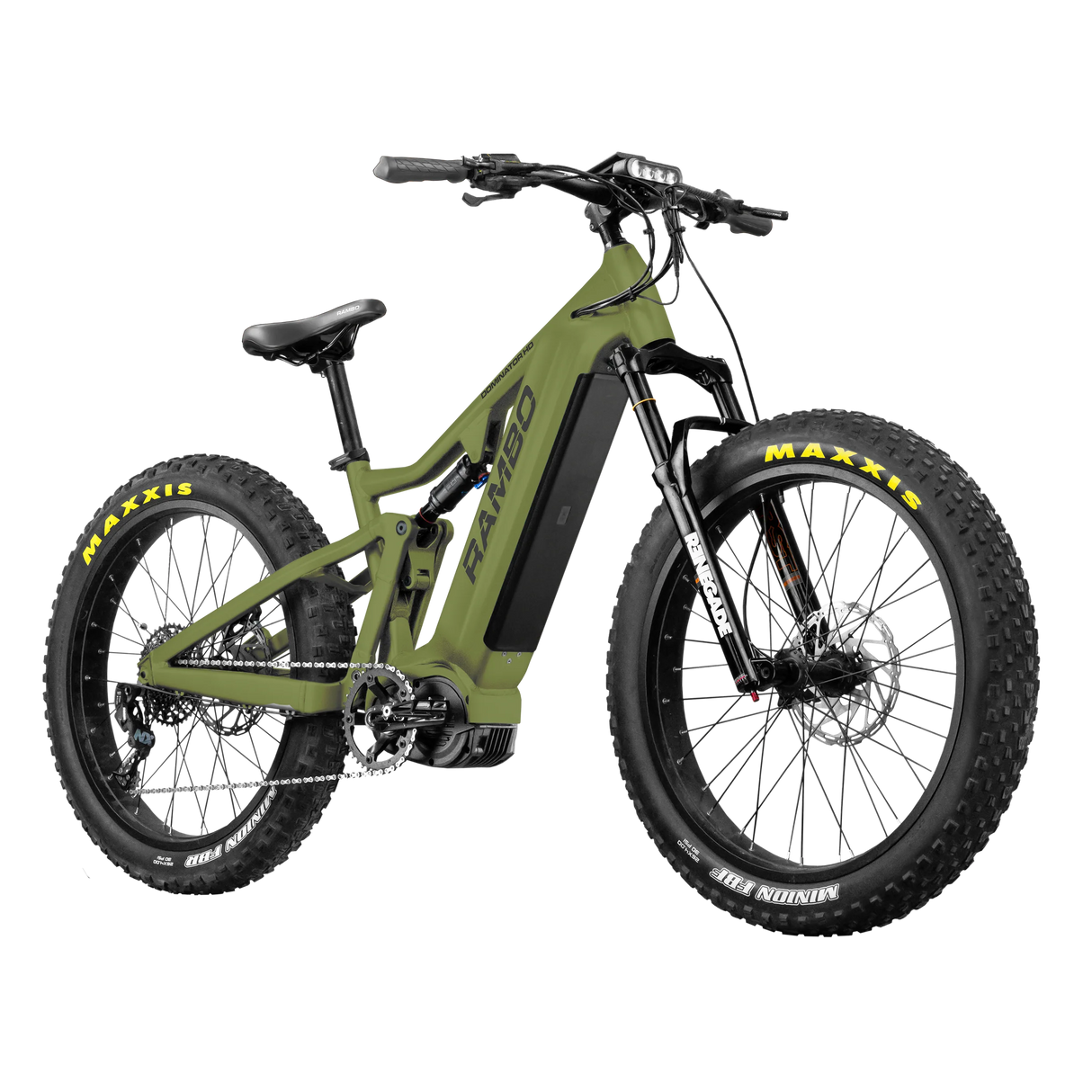 Rambo Dominator HD 1000W Full Suspension Electric Bike – Mammoth Safes