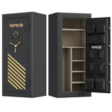 RPNB 24-Gun Large Fireproof Biometric Fingerprint Gun Safe for Pistols and Rifles RPFS24