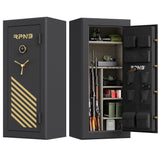 RPNB 24-Gun Large Fireproof Biometric Fingerprint Gun Safe for Pistols and Rifles RPFS24