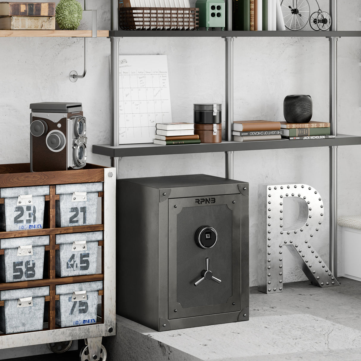 RPNB Retro Style Biometric Home Safe RPFV60
