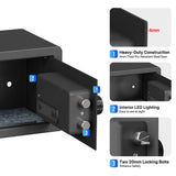 RPNB Biometric Home Safe with Fingerprint Digital Lock for Cash & Jewelry RP20FSA