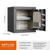 RPNB Retro Style Biometric Home Safe RPFV45