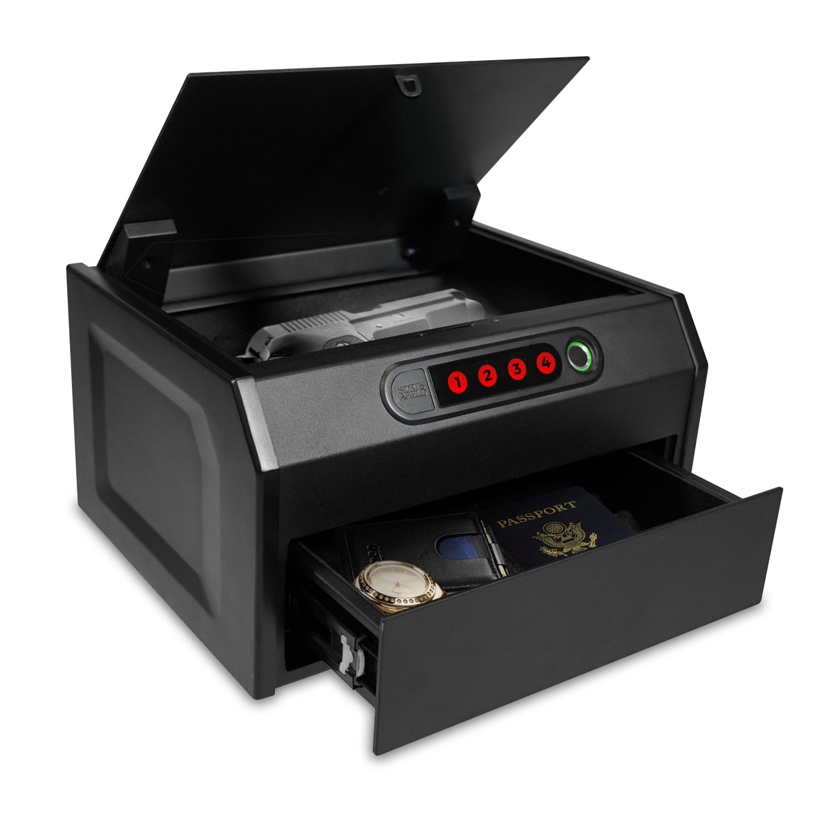 Sports Afield SA-HD4 Home Defense Dual Entry Quick Access Biometric Handgun Vault