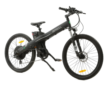 Ecotric Seagull Electric Mountain Bicycle-Matt Black NS-SEA26S900-MB