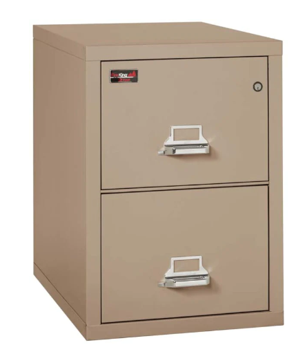 FireKing 2-1929-2 Two-Hour Two Drawer Letter Vertical File Cabinet