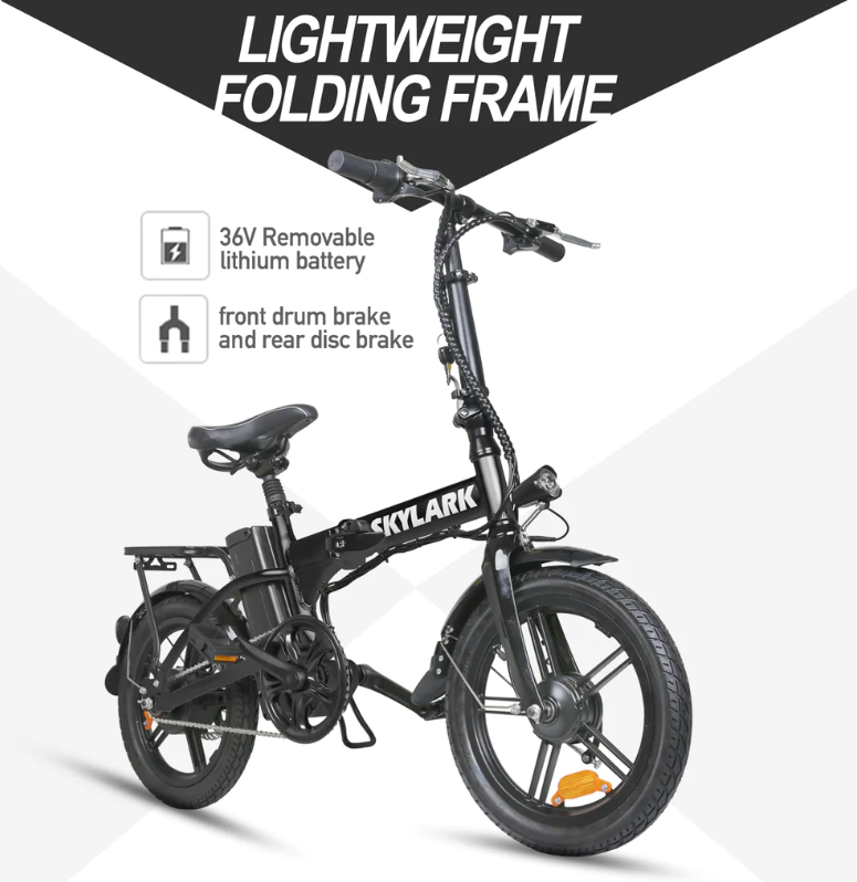 Nakto skylark folding electric bicycle sale