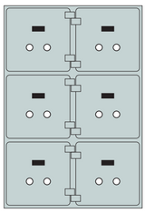 Socal ST-6 Bridgeman ST Series Safe Deposit Box