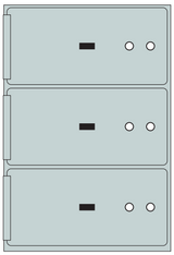 Socal SN-3A Bridgeman SN Series Safe Deposit Box