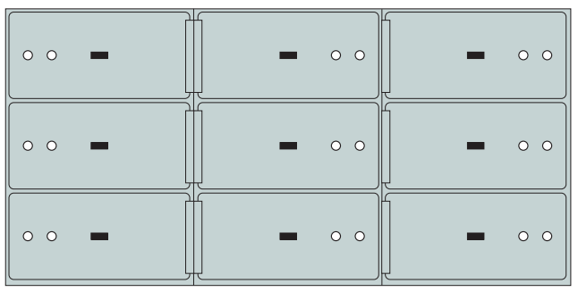 Socal SS-9A Bridgeman SS Series Safe Deposit Box